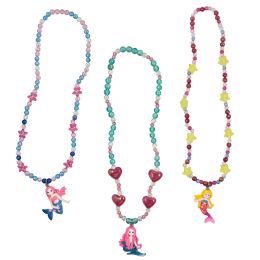 12 Wholesale Fimo Mermaid NecklacE-3 Asst. Styles