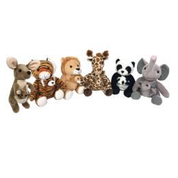 24 pieces Plush Jungle W/ Baby - 6 Asst. Styles - Plush Toys