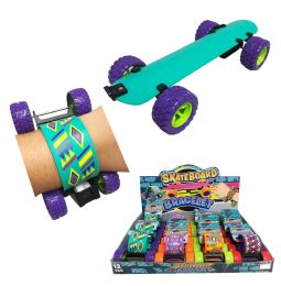 12 Wholesale 8" Skateboard Slap Bracelet