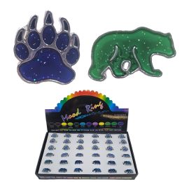 36 Wholesale Black Bear Mood Ring - 2 Asst. Styles