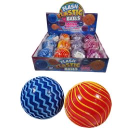 12 Wholesale 3 inch Flashing Elastic Ball