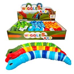 24 pieces 10" 3d Wiggle Snake - Animal & Reptiles