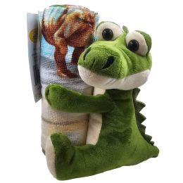 24 pieces 60" X 30" Towel Buddies W/plush Alligator - Plush Toys