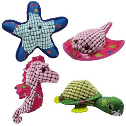 24 pieces 10 inch Sealife Squeaky Dog ToY-Asst Styles - Pet Toys