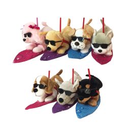 24 pieces Surfer Dogs On A Leash - 6 Asst. Styles - Plush Toys