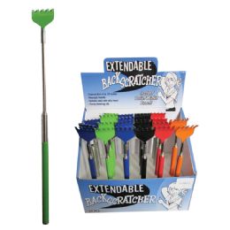 24 pieces Metal Extendable Back Scratcher (asst. Colors) - Back Scratchers and Massagers