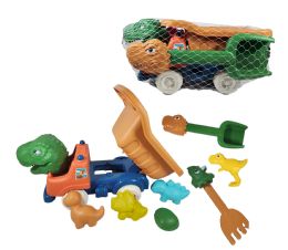 12 pieces 15 Inch Dinosaur Beach Truck Set - Beach Toys