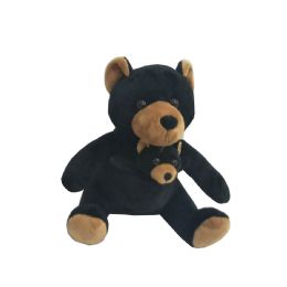24 pieces Plush Black Bear W/ Baby - Plush Toys