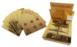 12 Wholesale $100 Bill Gold Plated Playing Cards