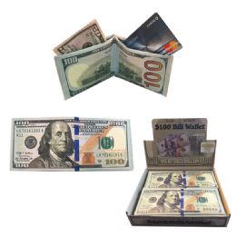 24 pieces $100 Bill Wallet - Magic & Joke Toys