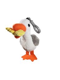24 pieces 6" Plush Seagull Keychain W/sound - Plush Toys