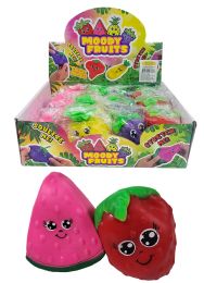12 pieces 3 inch Stretch Fruits - Asst. - Slime & Squishees