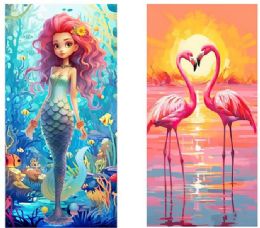 12 pieces 60" X 30" Beach Towel Assortment 3 - Beach Towels