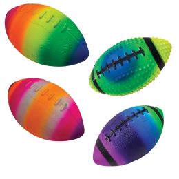 24 pieces 8" Neon Football - 4 Asst. Styles - Sports Toys