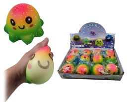 12 pieces 3 inch Squeeze TiE-Dye Octopus - Slime & Squishees