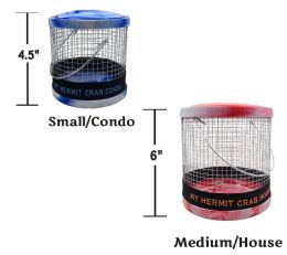 36 pieces Marble Hermit Crab 4.5 inch Condo/6 inch House Set - Beach Toys