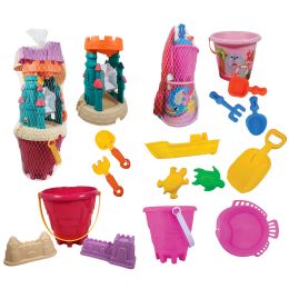12 pieces 6 Pc Castle Bucket Set/10 Pc Bucket Set - Beach Toys