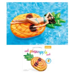 4 pieces Intex 85 inch Cool Pineapple Mat (58790ep) - Goggles & Pool Toys