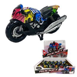 12 Wholesale 4.5 inch Friction Stunt Motorcycle