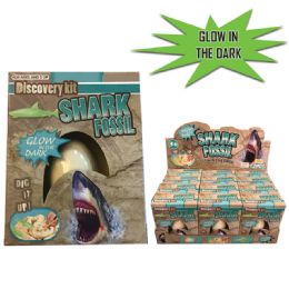 12 pieces Glow In The Dark Shark Fossil Egg - Glow in the Dark