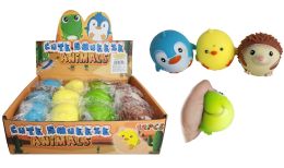 12 Wholesale 3 inch Animal Squeeze Ball