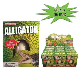 12 pieces Glow In The Dark Alligator Fossil Egg - Glow in the Dark