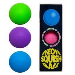 12 Wholesale 2 inch 3 Pc Mini Neon Squishy Ball