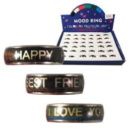 36 Wholesale Mood Rings W/ Words