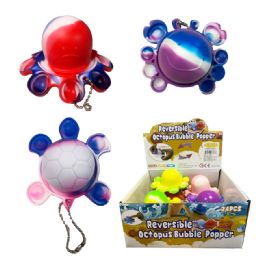 24 Wholesale 3" Push It! Sealife Keychain -3 Asst Styles