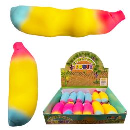12 pieces 5 inch Squeeze Rainbow Banana - Slime & Squishees