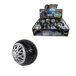 12 Wholesale 3 inch Light Up Tire Bounce Ball