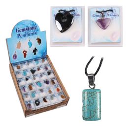 90 Wholesale Gemstone Pendants Necklace
