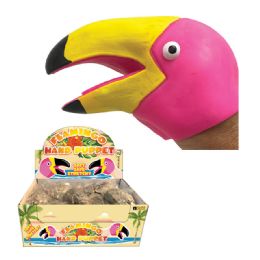 12 Wholesale Flamingo Hand Puppet