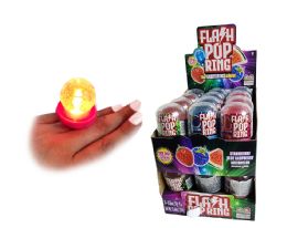 24 Wholesale Flash Pop Ring (asst. Flavors)