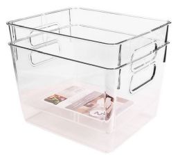 6 Pieces Clear Plastic Organizer Square 2pc - Organizer