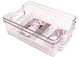 6 Pieces Clear Plastic Organizer Bin 2pc  - Organizer