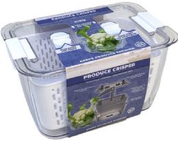 12 Pieces Clear Vegetable Storage White Medium - Organizer
