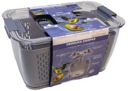 6 Pieces Clear Vegetable Storage Large Grey - Organizer