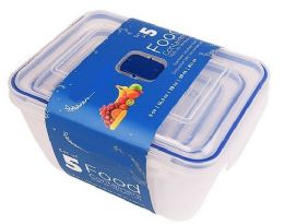 12 of Snap Lid Rectangle Food Container Set 5pk