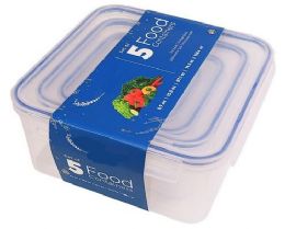 12 of Snap Lid Square Food Container Set 5pk