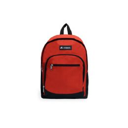 30 Pieces Casual backpack w/ side mesh pockets in Red - Backpacks 16"