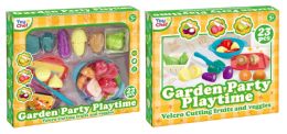 12 pieces Garden Party PlaytimE- Velcro Cutting - Girls Toy Sets
