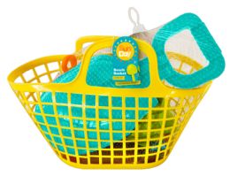 4 pieces Beach Basket And Sand Toys Set - Beach Toys
