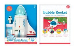 12 pieces Battery Operated Spaceship Bubble Machine With Music - Bubbles