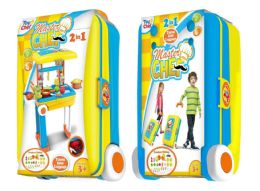 8 pieces 2 In 1 Travel SuitcasE- Kitchen Set - Girls Toy Sets