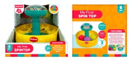 12 pieces 1st Spinning Top W/3 Blow Ball - Baby Toys