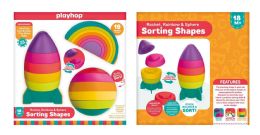 12 pieces Rocket Ship Ball And Rainbow Stacking Tower - Baby Toys
