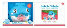 12 pieces Battery Operated Whale Bubble Machine With Lights And Music - Bubbles
