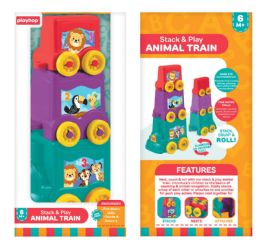 12 pieces Stack And Play Animal Train - Baby Toys