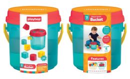 6 pieces Shape Sorting Bucket  (with 6 Blocks) - Baby Toys
